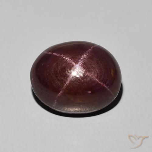 8.34ct Naturel Rouge acajou Grenat étoilé, ovale, Opaque