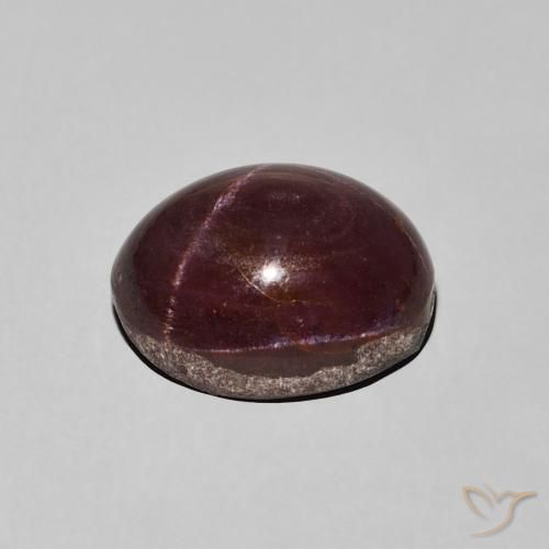 Grenat étoilé Rouge acajou naturelle ovale, 8.34 ct, Opaque