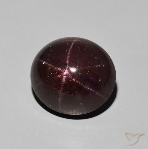 Grenat étoilé Rouge foncé naturelle ovale, 9.92 ct, Opaque