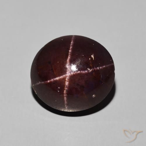 10.16ct Naturel Rouge foncé Grenat étoilé, ovale, Opaque