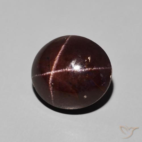 Grenat étoilé Rouge foncé naturelle ovale, 10.16 ct, Opaque