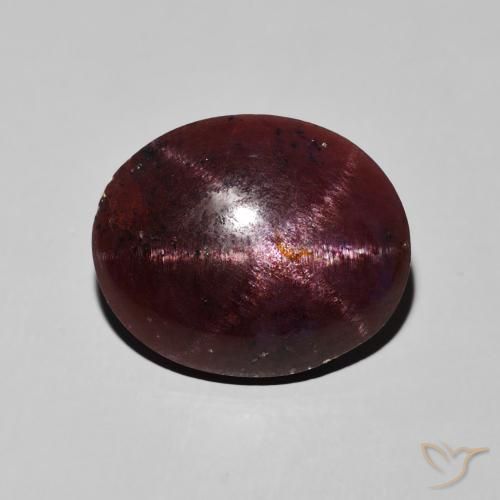 12.20ct Naturel Rouge acajou Grenat étoilé, ovale, Opaque