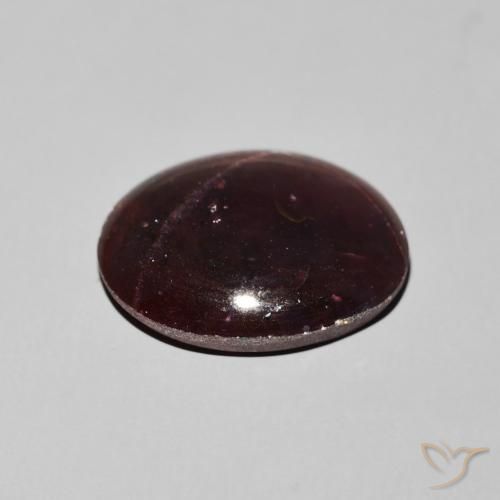 Grenat étoilé Rouge acajou naturelle ovale, 12.20 ct, Opaque