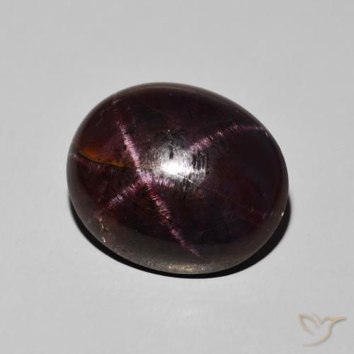 Grenat étoilé Rouge foncé naturelle ovale, 16.21 ct, Opaque