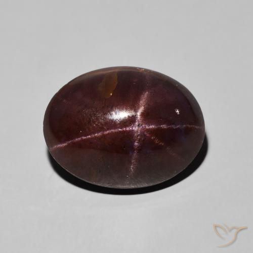 15.94ct Naturel Rouge acajou Grenat étoilé, ovale, Opaque