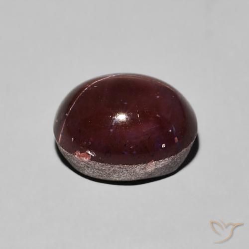 Grenat étoilé Rouge foncé naturelle ovale, 7.44 ct, Opaque