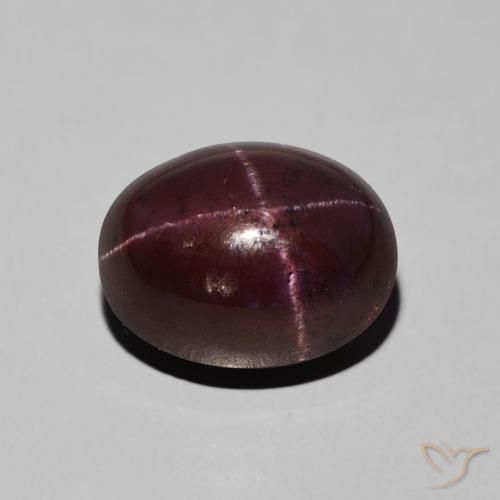 10.57ct Naturel Rouge foncé Grenat étoilé, ovale, Opaque