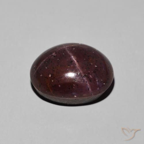 Grenat étoilé Rouge foncé naturelle ovale, 11.62 ct, Opaque