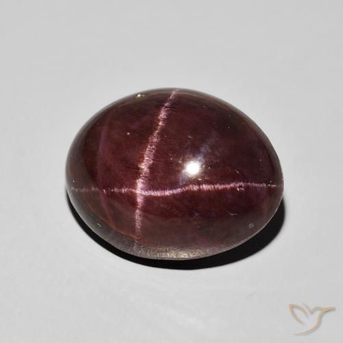 Grenat étoilé Rouge foncé naturelle ovale, 21.16 ct, Opaque