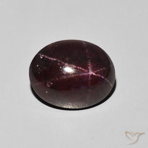 9.87ct Naturel Rouge acajou Grenat étoilé, ovale, Opaque