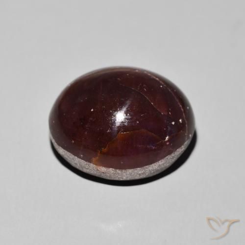 Grenat étoilé Rouge acajou naturelle ovale, 29.19 ct, Opaque