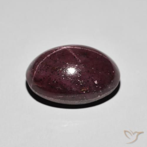 Grenat étoilé Rouge foncé naturelle ovale, 16.07 ct, Opaque