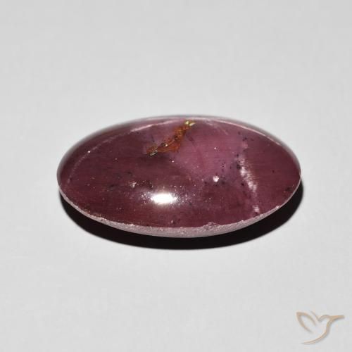 Grenat étoilé Rouge foncé naturelle ovale, 10.84 ct, Opaque