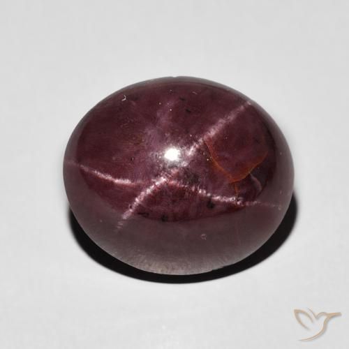 7.95ct Naturel Rouge foncé Grenat étoilé, ovale, Opaque