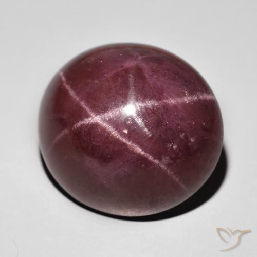 Grenat étoilé Rouge acajou naturelle ovale, 77.87 ct, Opaque