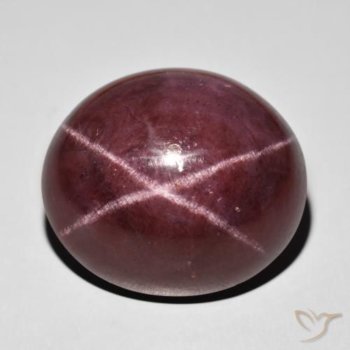 76.64ct Naturel Rouge acajou Grenat étoilé, ovale, Opaque