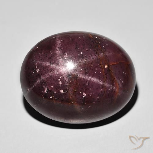 62.53ct Naturel Rouge foncé Grenat étoilé, ovale, Opaque