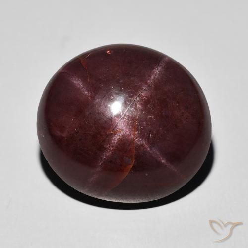 29.61ct Naturel Rouge acajou Grenat étoilé, ovale, Opaque