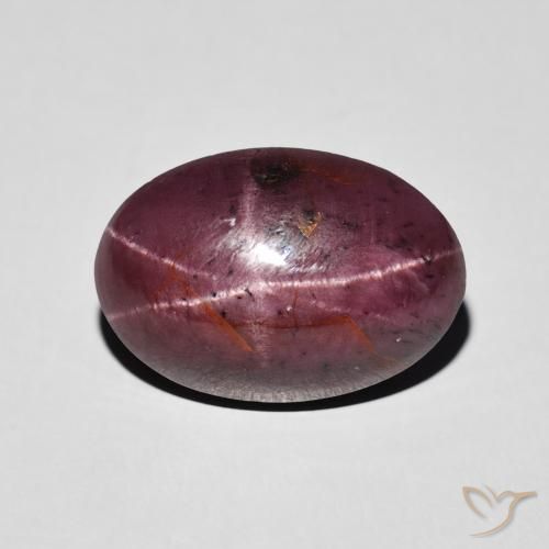 8.72ct Naturel Medium Dark-Red Grenat étoilé, ovale, Opaque