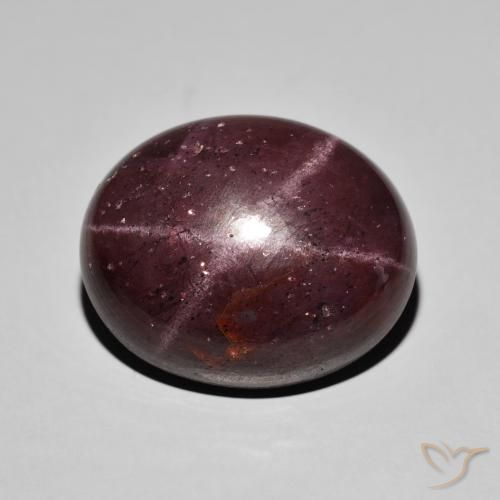 36.82ct Naturel Rouge acajou Grenat étoilé, ovale, Opaque