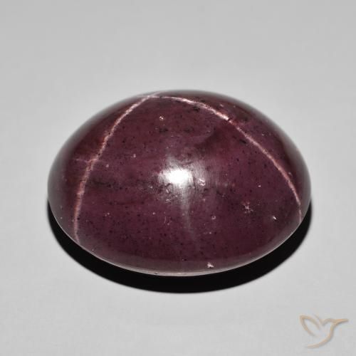 Grenat étoilé Rouge acajou naturelle ovale, 68.19 ct, Opaque