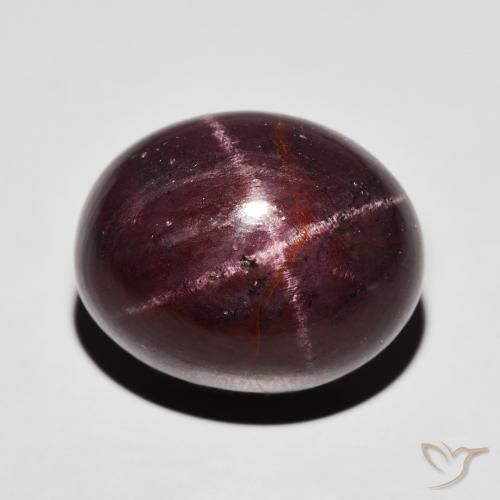 37.00ct Naturel Rouge foncé Grenat étoilé, ovale, Opaque