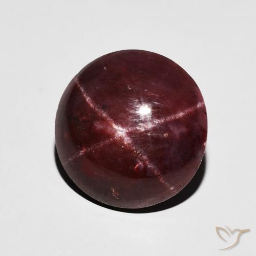 Grenat étoilé Rouge foncé naturelle Tour, 8.57 ct, Opaque