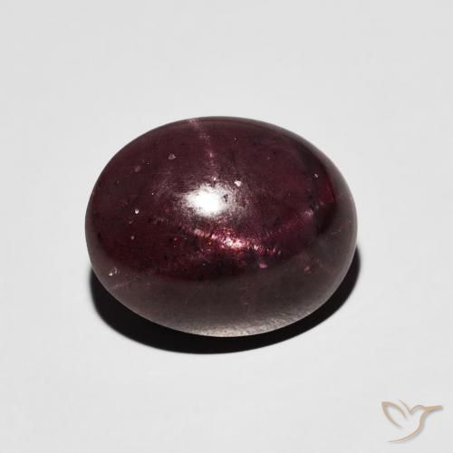 8.98ct Naturel Rouge foncé Grenat étoilé, ovale, Opaque