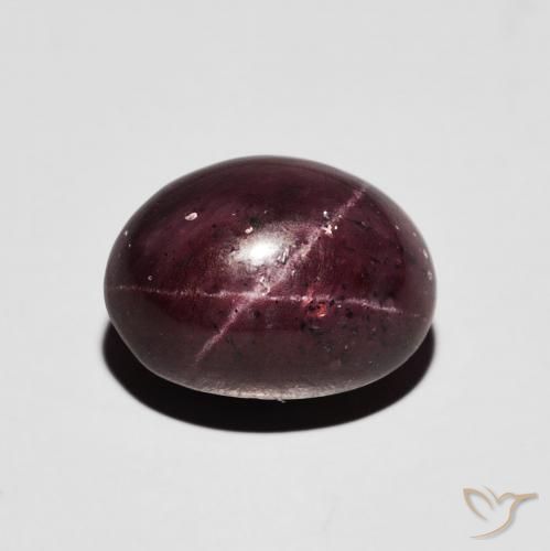 7.19ct Naturel Rouge foncé Grenat étoilé, ovale, Opaque