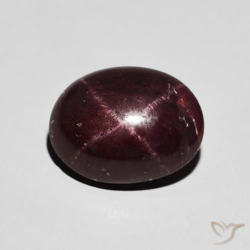 6.48ct Naturel Rouge foncé Grenat étoilé, ovale, Opaque
