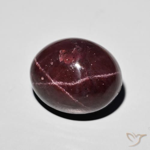 Grenat étoilé Rouge acajou naturelle ovale, 24.09 ct, Opaque