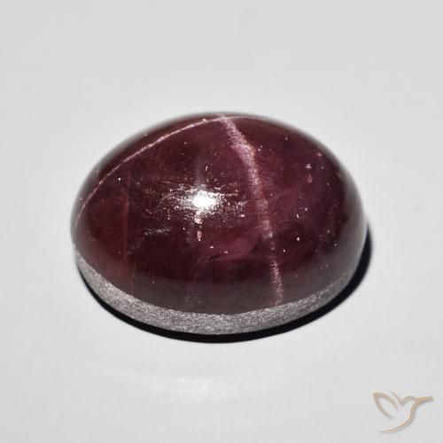 Grenat étoilé Rouge foncé naturelle ovale, 38.44 ct, Opaque