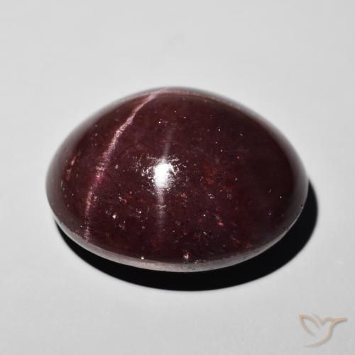 Grenat étoilé Rouge foncé naturelle ovale, 55.50 ct, Opaque