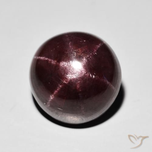 11.67ct Naturel Rouge acajou Grenat étoilé, Tour, Opaque