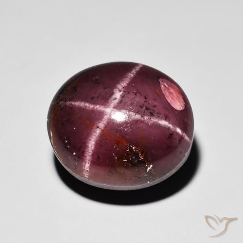 15.64ct Naturel Rouge acajou Grenat étoilé, ovale, Opaque