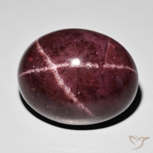 Grenat étoilé Rouge acajou naturelle ovale, 54.33 ct, Opaque