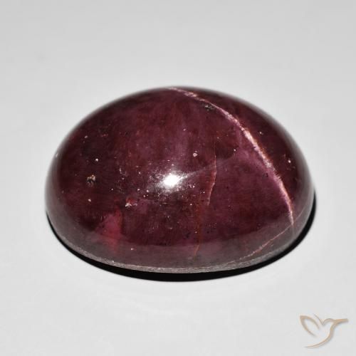 Grenat étoilé Rouge acajou naturelle ovale, 54.33 ct, Opaque