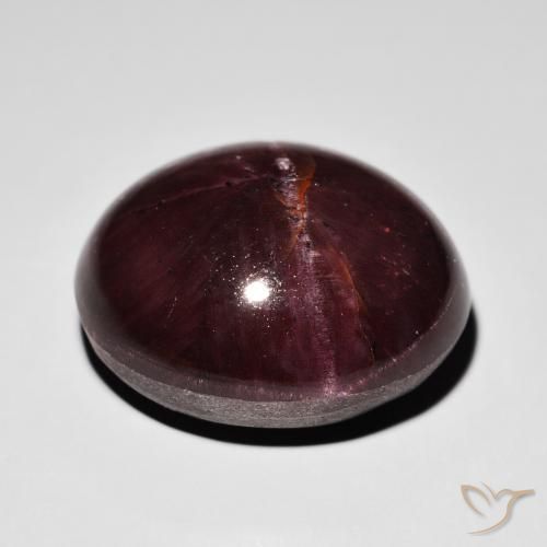 Grenat étoilé Rouge foncé naturelle ovale, 39.09 ct, Opaque