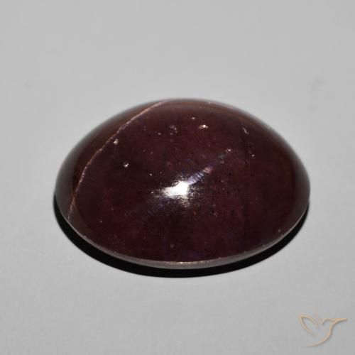 Grenat étoilé Rouge acajou naturelle ovale, 57.92 ct, Opaque