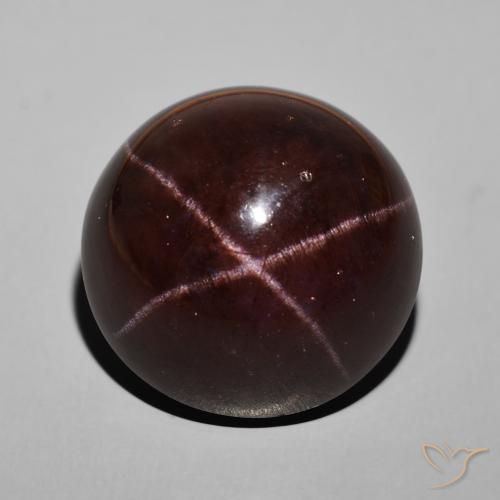62.52ct Naturel Rouge foncé Grenat étoilé, Tour, Opaque