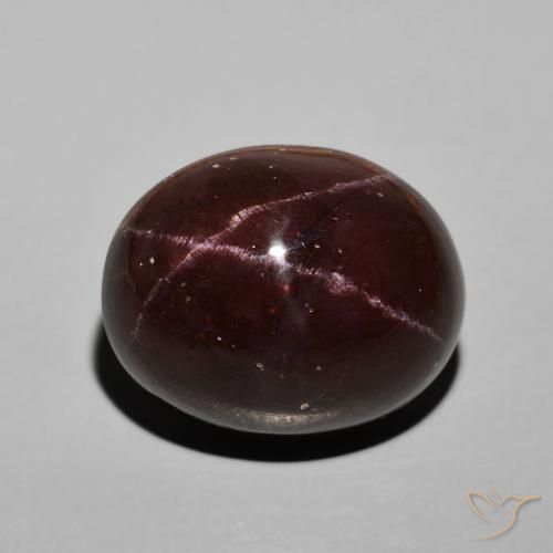 30.58ct Naturel Rouge foncé Grenat étoilé, ovale, Opaque