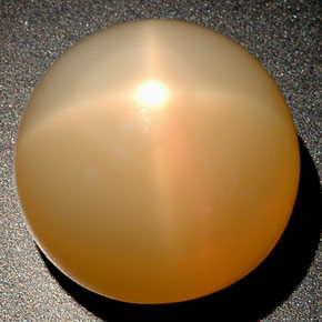 Pierre de lune étoilée crème naturelle transparent, 25,04 ct, transparent / translucide