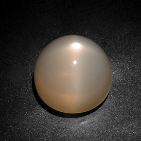 Pierre de lune étoilée crème naturelle transparent, 28,75 ct, transparent / translucide