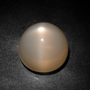 Pierre de lune étoilée crème naturelle transparent, 28,75 ct, transparent / translucide