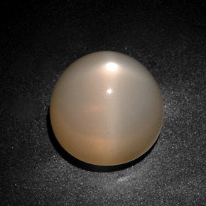Pierre de lune étoilée crème naturelle transparent, 28,75 ct, transparent / translucide