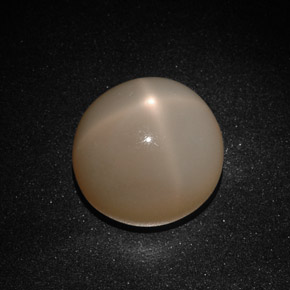 Pierre de lune étoilée crème naturelle transparent, 22,41 ct, transparent / translucide
