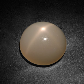 Pierre de lune étoilée crème naturelle transparent, 19,71 ct, transparent / translucide
