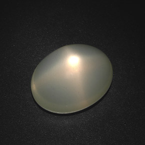 Pierre de lune étoilée vert naturelle transparent, 13,21 ct, transparent / translucide