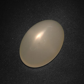 Pierre de lune étoilée crème naturelle transparent, 12,67 ct, transparent / translucide