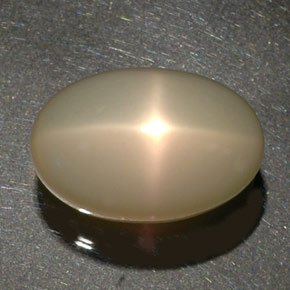 Pierre de lune étoilée crème naturelle transparent, 34,17 ct, transparent / translucide